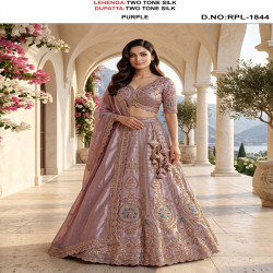 Designer Embroidered Bridal Lehenga Choli with Dupatta